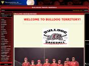 Bulldogs Travel Baseball Website Screenshot